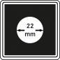 Preview: Münzenkapsel "Carrée" 22 mm | 4er Pack