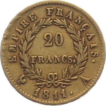 Frankreich 20 Francs 1811 A - Napoleon Empereur