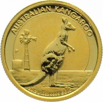 Australien 15 $ 2012 Känguru - 1/10 Unze Feingold