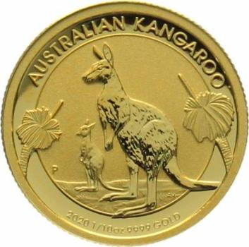 Australien 15 $ 2020 Känguru - 1/10 Unze Feingold