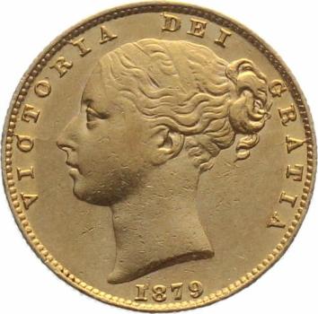 Grossbritannien Sovereign 1879 S - Viktoria, Shield