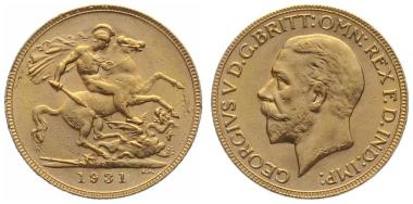 Grossbritannien Sovereign 1931 - George V.