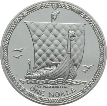 GESUCHT - Isle of Man 1 Noble 1986 - 1 Unze Platin