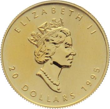 Kanada 20 $ 1995 Maple Leaf - 1/2 Unze Feingold