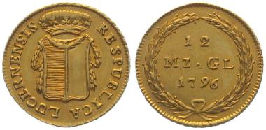 Luzern 12 Münzgulden 1796 (Duplone)
