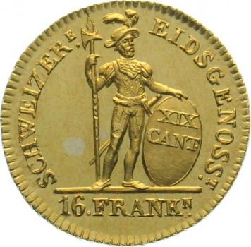 Solothurn 16 Franken 1813 (Duplone)