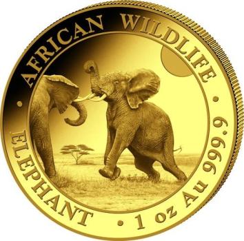 Somalia 1000 Shillings 2024 Elefant - 1 Unze Feingold