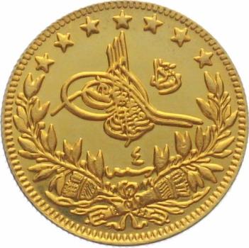 Türkei 100 Kurush AH1327 / 4 - Muhammad V.