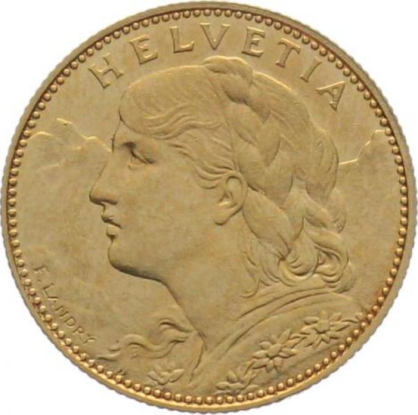 10 Franken 1915 B - Vreneli