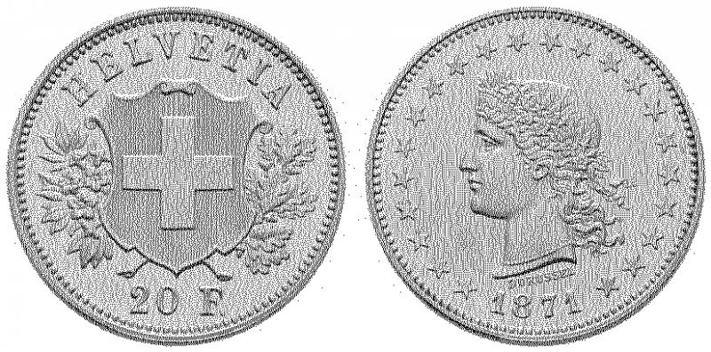 20 Franken 1871 Durussel