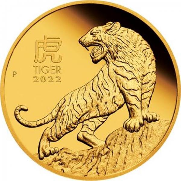 Australien 100 $ 2022 - Jahr des Tigers - 1 Unze Feingold