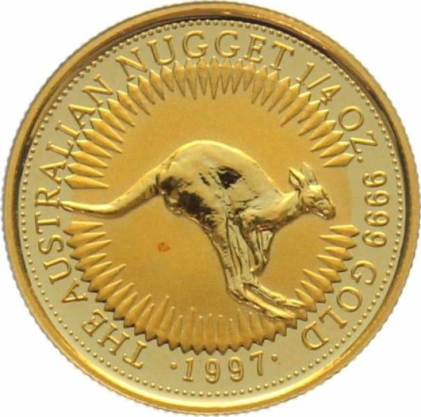 Australien 25 $ 1997 Känguru - 1/4 Unze Feingold