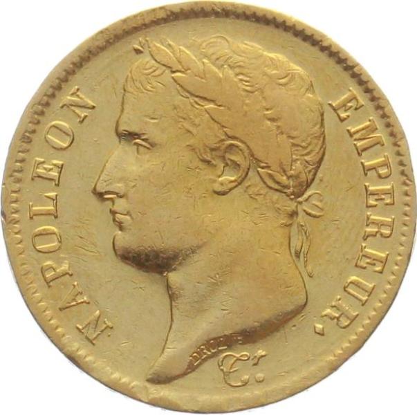 Frankreich 40 Francs 1810 W - Napoleon Empereur