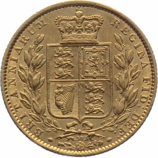 Grossbritannien Sovereign 1864 (50) - Victoria, Shield
