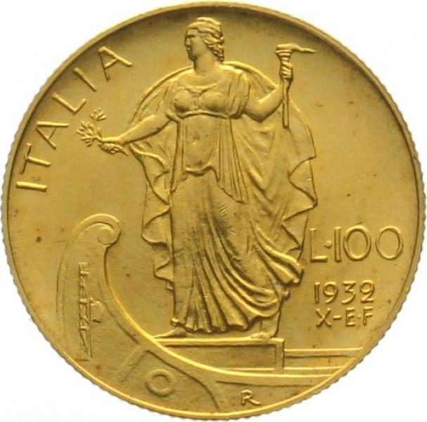 Italien 100 Lire 1932 X - Vittorio Emanuele III.