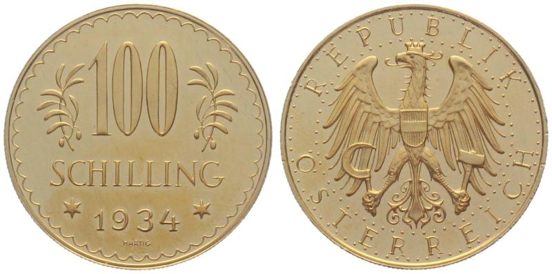 Österreich 100 Schilling 1934