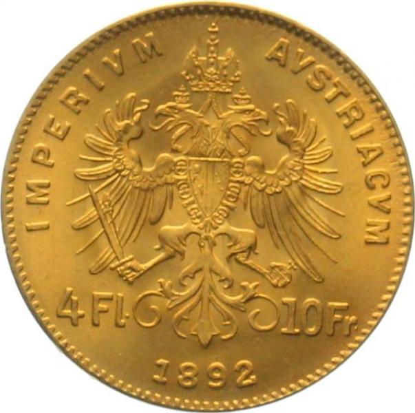 Österreich 4 Florin 1892 - Franz Josef I.