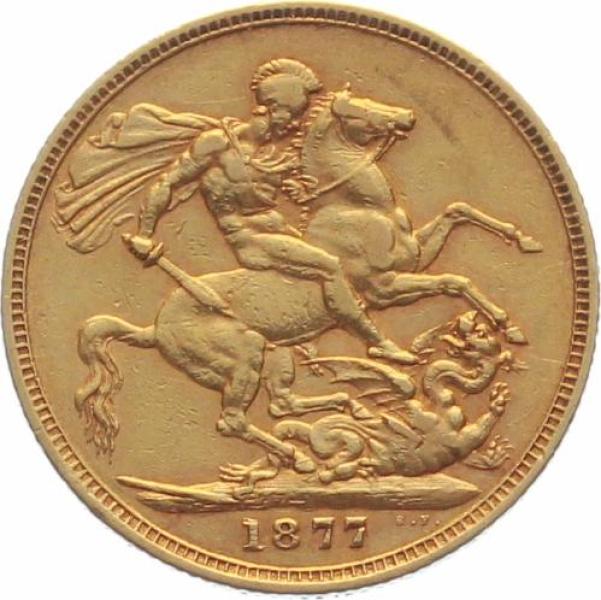 Grossbritannien Sovereign 1877 M - Viktoria