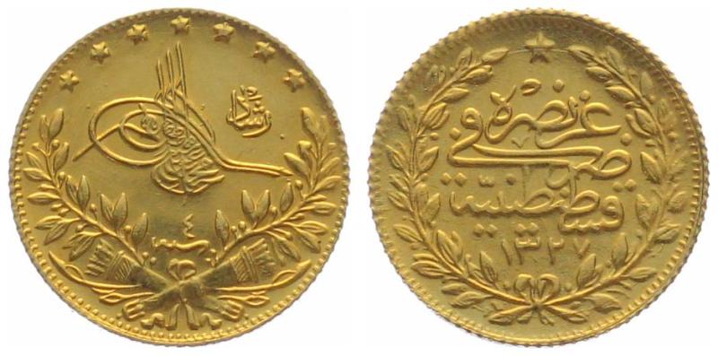 Türkei 50 Kurush AH1327 - Muhammad V.