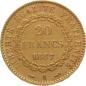 Preview: Frankreich 20 Francs 1887 A - Engel & kleiner Hahn