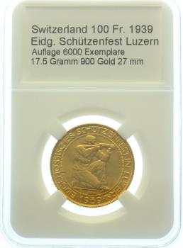 100 Franken 1939 B Luzern