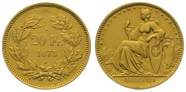 20 Franken 1873 2 Punkt