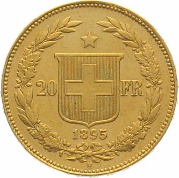 20 Franken 1895 B - Helvetia