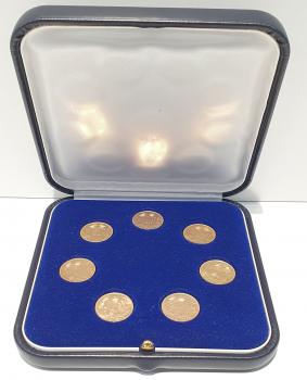 * Komplette Serie 10 Franken 1911 - 1922 Gold