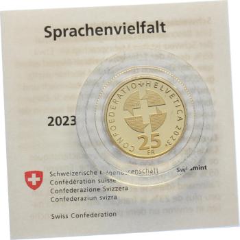 25 Franken 2023 Sprachenvielfalt