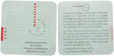 50 Franken 2003 Ski WM St. Moritz