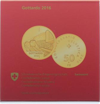 50 Franken 2016 Gottardo 2016 (Zertifikat 3763)