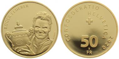 50 Franken 2020 Roger Federer - Künstlersignatur