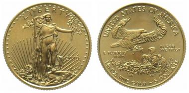 USA 5 $ 2010 Golden Eagle - 1/10 Unze Feingold