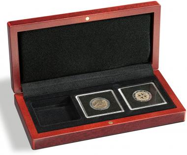 Münzenetui Carrée "de Luxe" inklusive 3 quadratischen Münzenkapseln