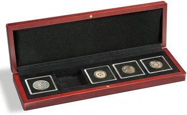 Münzenetui Carrée "de Luxe" inklusive 5 quadratische Münzenkapseln