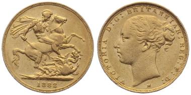 Australien 1 Sovereign 1882 M - Victoria