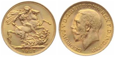 Grossbritannien Sovereign 1927 - George V.