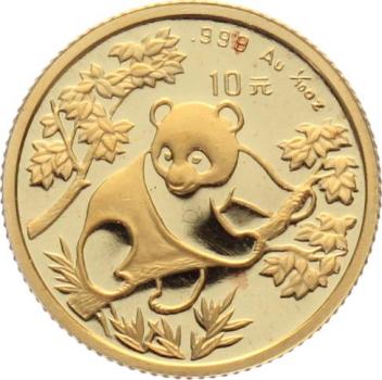 China 10 Yuan 1992 Panda - 1/10 Unze Feingold