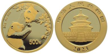 China 500 Yuan 2023 Panda - 30 Gramm Feingold