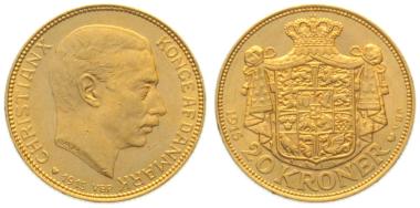 Dänemark 20 Kroner 1915 - Christian X.
