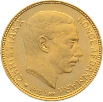 Dänemark 20 Kroner 1915 - Christian X.