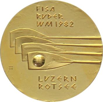 1982 Hans Erni | Ruder WM auf dem Rotsee, Luzern