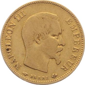 Frankreich 10 Francs 1857 A - Napoleon III.