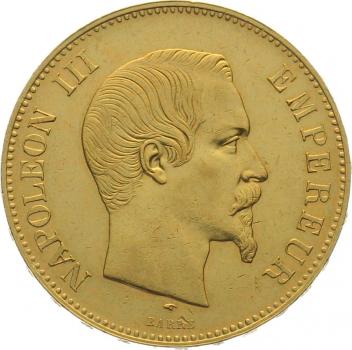 Frankreich 100 Francs 1857 A - Napoleon III.