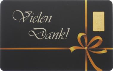 Goldbarren zu 1 Gramm "Vielen Dank"