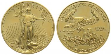 USA 50 $ 2005 Golden Eagle - 1 Unze Feingold