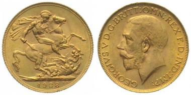 Südafrika 1 Sovereign 1928 SA | George V.
