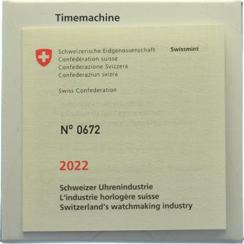 25 Franken 2022 Schweizer Uhrenindustie "Timemachine"