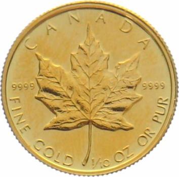 Kanada 5 $ 1985 Maple Leaf - 1/10 Unze Feingold