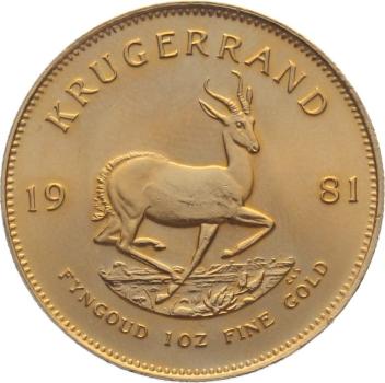 Südafrika 1 Krügerrand 1981 - 1 Unze Feingold
